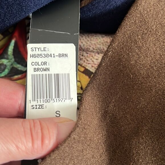 NWT Hudson Outerwear Color Block Double Breasted Coat Womens M - Picture 9 of 9